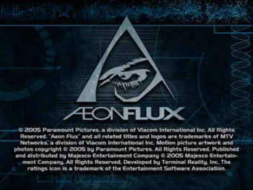 Aeon Flux screen shot title